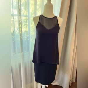 H&M navy satin dress, size 2